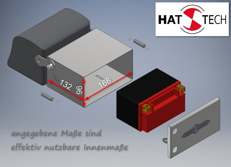 Batteriehalter Edelstahl universal Halter für Autobatterie - Hot Rod &  Custom Car Parts