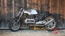 HATTECH Auspuff - PureCraft Schalldämpfer mit 4-1 Collector HIGH Position Schalldämpfer für BMW K100 / K100 RS/RT/LT 66 kW