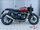 HATTECH Auspuff - GUNBALL 25  - Euro 4 - Schalldämpfer mit Anbauteilen für TRIUMPH Speed Twin / Thruxton 1200 / R / RS  auf original Krümmer - EU-Typgenehmigung