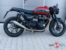 HATTECH Auspuff - GUNBALL 25  - Euro 4 - Schalldämpfer mit Anbauteilen für TRIUMPH Speed Twin / Thruxton 1200 / R / RS  auf original Krümmer - EU-Typgenehmigung