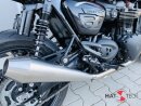 HATTECH Auspuff - GUNBALL 60  - Euro 4 - Schalldämpfer mit Anbauteilen für TRIUMPH Speed Twin / Thruxton 1200 / R / RS auf original Krümmer - EU-Typgenehmigung