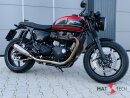 HATTECH Auspuff - OYK75 Low - Euro 4 - Schalldämpfer mit Anbauteilen für TRIUMPH Speed Twin / Thruxton 1200 / R / RS auf original Krümmer - EU-Typgenehmigung