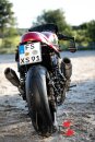 HATTECH Auspuff - RENNSTALL MOTO - OYK75 High  - Euro 4 - Schalldämpfer mit Anbauteilen für TRIUMPH Speed Twin / Thruxton 1200 / R / RS auf original Krümmer - EU-Typgenehmigung