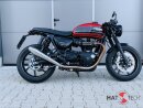 HATTECH Auspuff - GUNBALL 100  - Euro 5  - Schalldämpfer mit Anbauteilen für TRIUMPH Speed Twin / Thruxton 1200 / R / RS auf original Krümmer - EU-Typgenehmigung #1