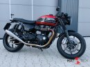 HATTECH Auspuff - GUNBALL 100  - Euro 5  - Schalldämpfer mit Anbauteilen für TRIUMPH Speed Twin / Thruxton 1200 / R / RS auf original Krümmer - EU-Typgenehmigung #1