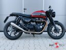 HATTECH Auspuff - GUNBALL 60  - Euro 5 - Schalldämpfer mit Anbauteilen für TRIUMPH Speed Twin / Thruxton 1200 / R / RS auf original Krümmer - EU-Typgenehmigung #1